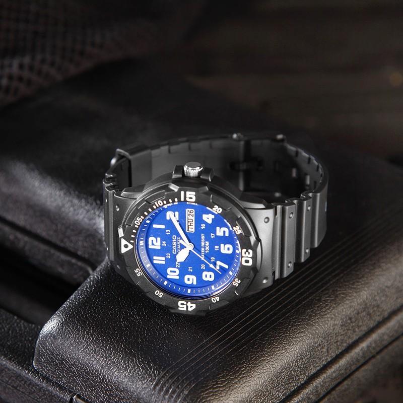 Casio Diver Look Series Waterproof Quartz Watch Resin Strap Men watches Blue MRW-200H-2B2
