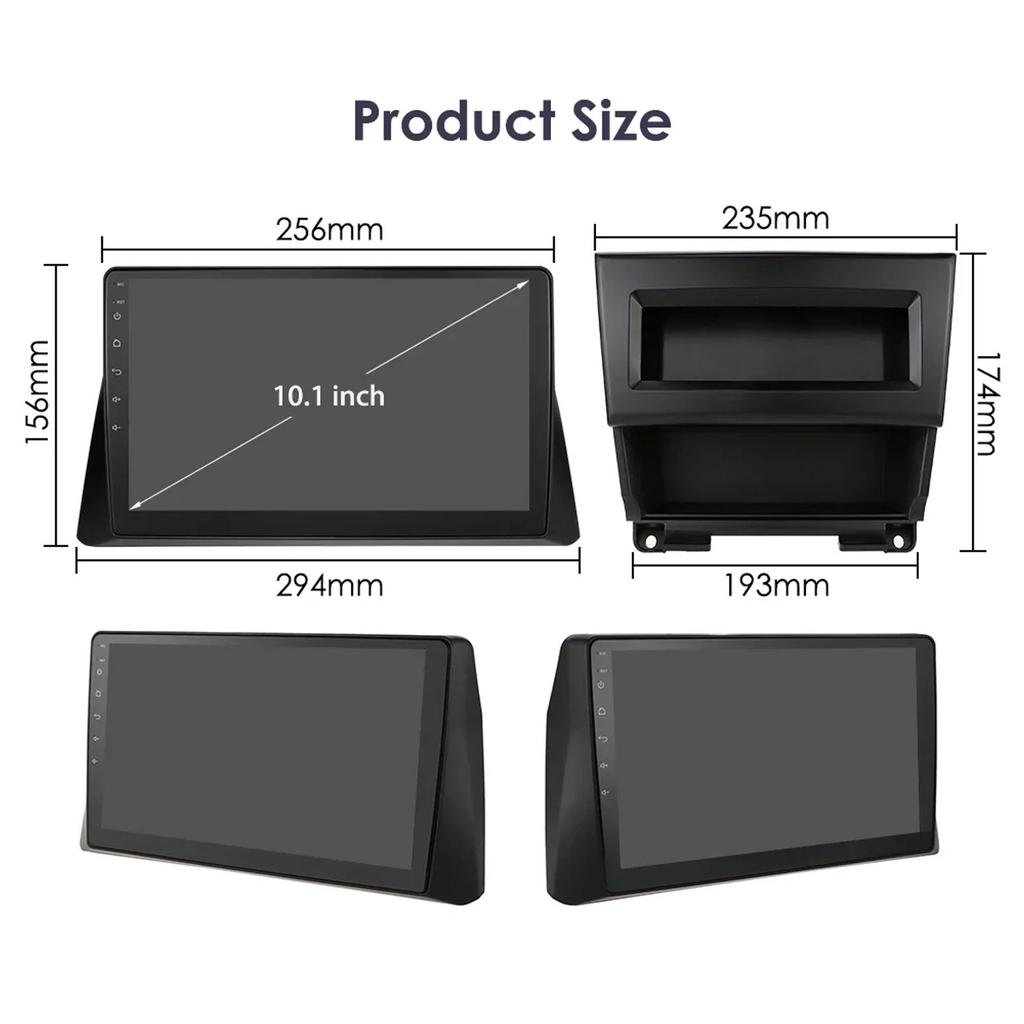 Hizpo2 Din 4G LTE Android 14 10.1" Car Multimedia Player GPS Navigation Support DSP Intelligent Carplay Android Auto for Honda Accord 8 2008-2013 FM