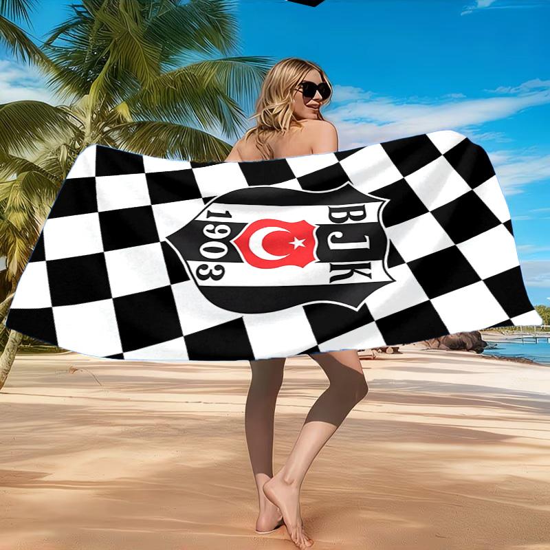 Be?ikta? Istanbul Football Club Emblem Beach Towel, Quick-drying, Easy To Care For, Suitable for Both Fitness and Beach Vacations,Sports Essential
