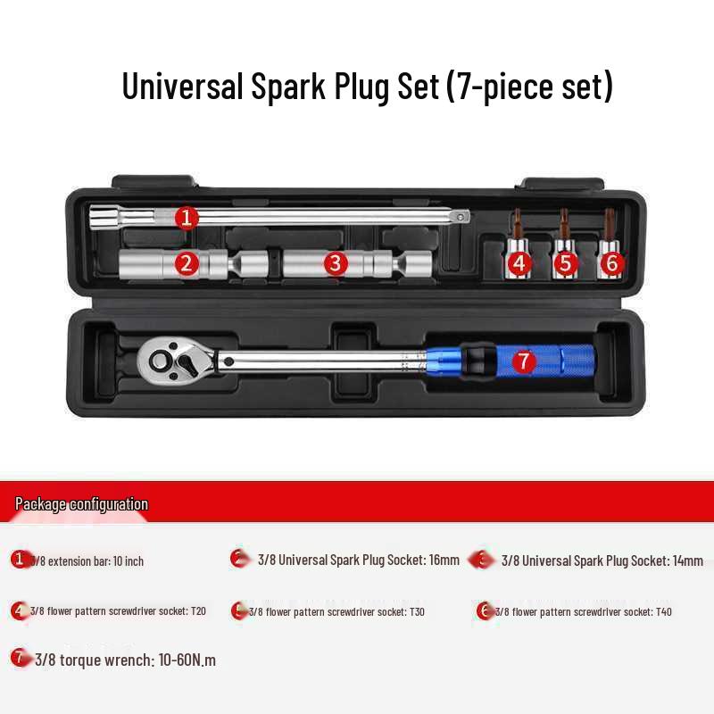 Adjustable High Precision Torque Wrench: Calibration for Small/Medium/Large, Kilogram Measurement, Ideal for Spark Plugs