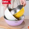 Deppoh V-Beach 3-Piece Stainless Steel Mixing Bowl Set