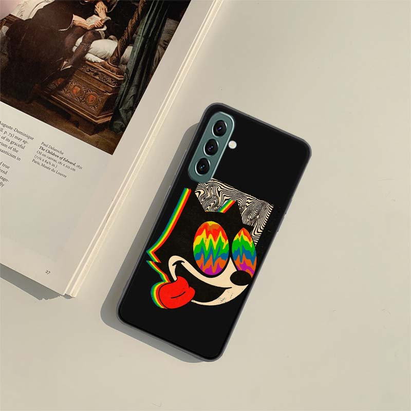 

F-Felix the Cats Funny Phone Case for Samsung A54 A14 A24 A34 A17 A37 A57 A55 A35 A25 A15 A07 A05S A04S A12 A22 A32 A52S A72 Gal Samsung A25 5G