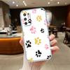 NH19 dog footprint Paw Phone Case for Motorola Moto G10 G20 G30 G31 G32 G34 G35 G41 G42 G50 G51 G52 G55 G60 G60S G62 G71 G72 G75