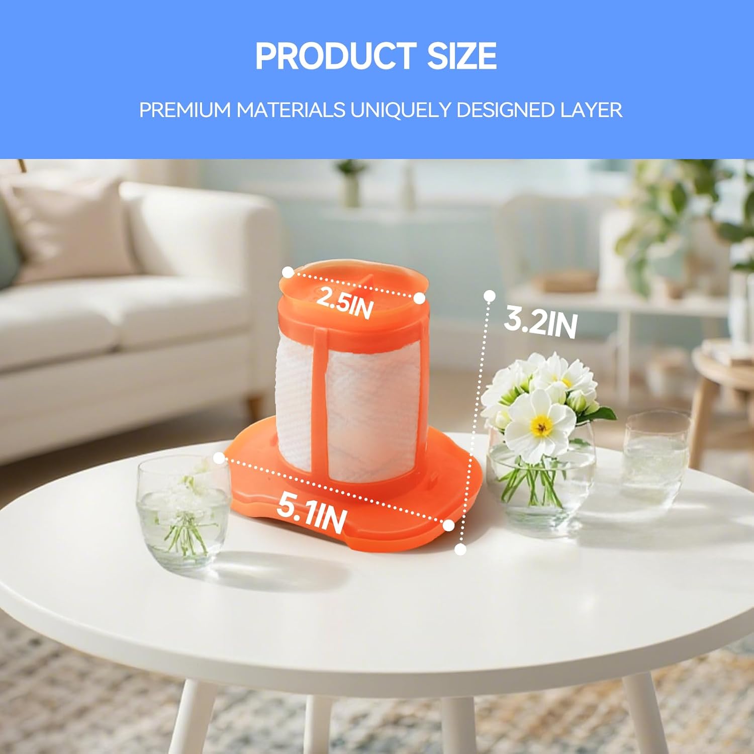 

6 Pack HHVKF10 Replacement Filters for Black & Decker Handheld Vacuum Models United States