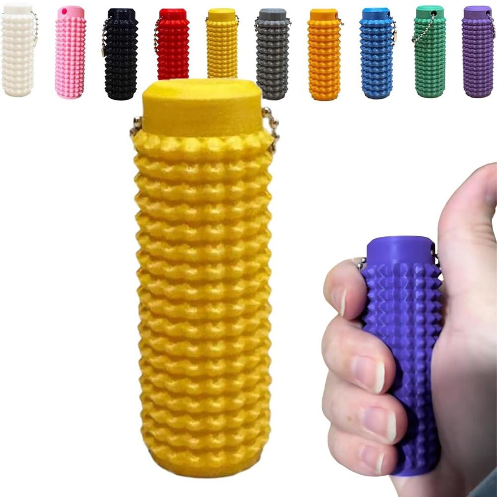 

Тревога и боль, брелок-стимулятор, стресс, синдром дефицита внимания и гиперактивности, портативный роликовый массажный брелок One Size жёлтый