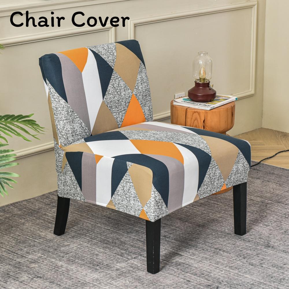 Fat Head Chair Cover No Armrest Fabric Protector With Non Slip And Dustproof For Home Dining Decor