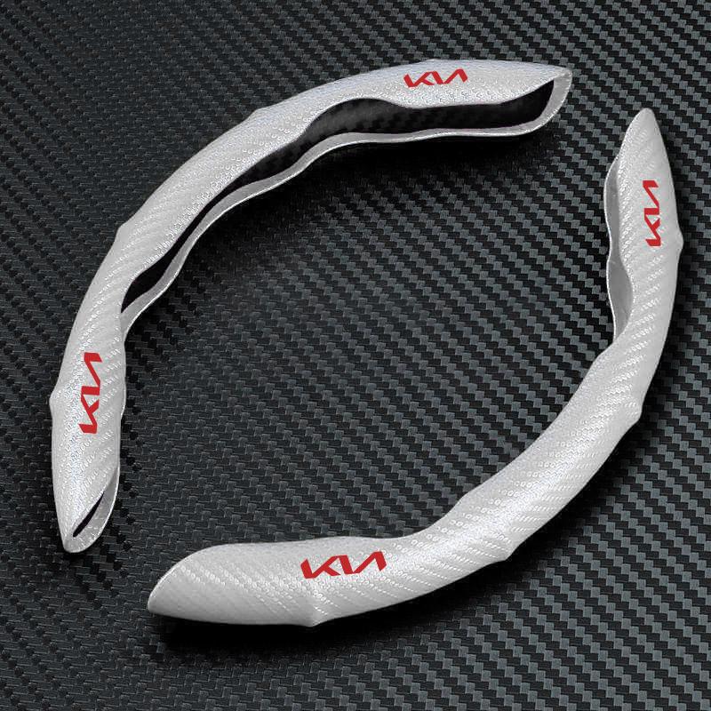 2 buc Fibra de Carbon Anti-Alunecare Husă Volan Auto Styling Auto Pentru Kia Rio Ceed Sportage Cerato Soul Sorento K2 K5 k6 K7 K8 Flip