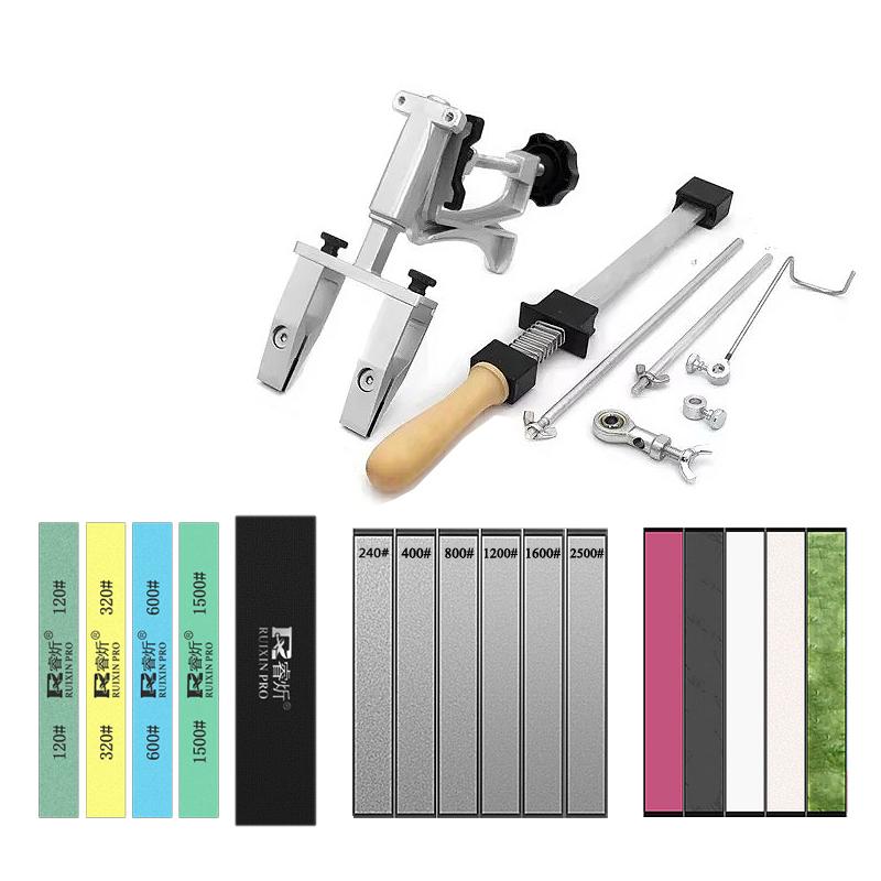 XK 2024 Fixed Knife Sharpener Kitchen Sharpening Stone Sharpeners Angle Professional Grinding System Diamond Whetstone Woodwork