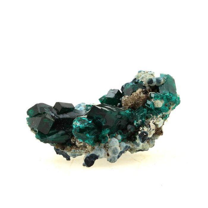 Pierres et Minéraux. Dioptase. 81.5 ct. Pimbi hill, Mindouli, Congo.