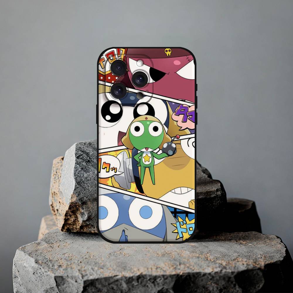 Funny Cartoon Keroro Gunsou Frog Phone Case For IPhone 17 15 Pro Max 14 Pro 12 11 13 Mini X XR XS 16 Plus SE Back Cover