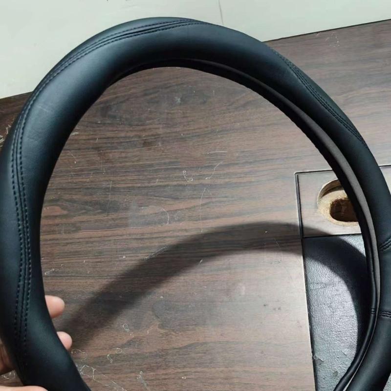 Anti Fatigue Universal 15 Inch Car Steering Wheel Protector Cover Enhancer Synthetic Leather Easy Install Nonslip Design
