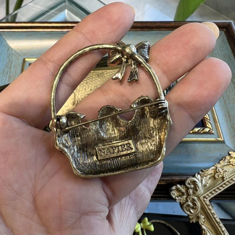 Vintage Versatile Retro Court Style Full Of Diamonds Inlaid With Heavy Industry Design Bird Blue Brooch