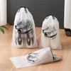 10 Pack Transparent Shoe Bags Waterproof Travel Large Clear Shoes Organizers Storage Pouch with Rope for Men and Women JAF212