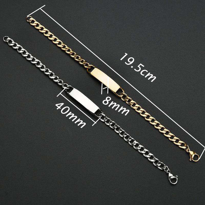 Letdiffery Personalized Eyes Photo Bracelets Stainless Steel Custom Laser Engrave Picture Name Date Men Women Kids Bracelet Gift
