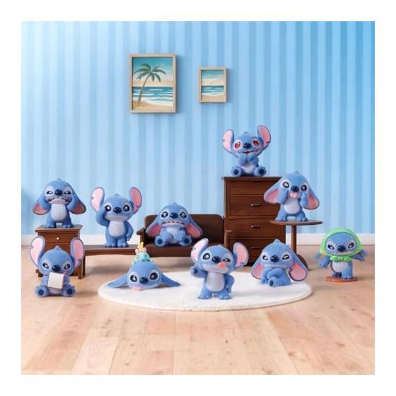 TOP TOY Disney Stitch "Emoji 1st Edition" Series [1 Piece] Gacha Gacha Blind Box Figure Soft Vinyl PVC Premium Toy Birthday Present Disney Stitch For