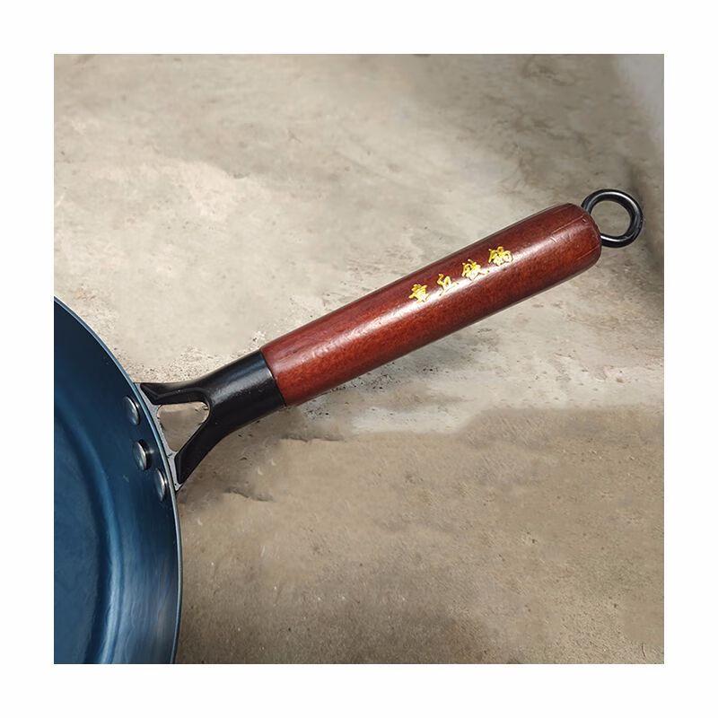 Ręcznie kuta żelazna patelnia wok z akcesoriami z Zhangqiu