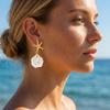 Women's Earrings Beach Resort Style Starfish Pearl Shell Pendant Earrings Creative Exquisite Shell Earrings