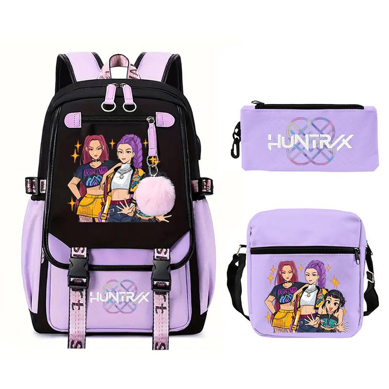 

K-pop Охотники на демонов Трансграничный Большой вместимости Кампус Тренд Ученик начальной и средней школы Досуг Школьный рюкзак no specification