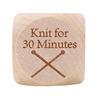 Knitting Dice   Wooden Quilting Decision Dice with 6 Engraved Sewing Tasks Fun Quilting Motivation Tool for Knitters Crafters