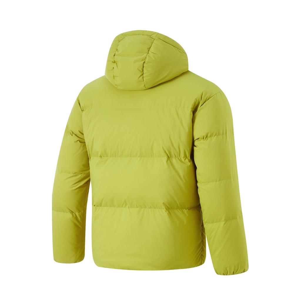 Série péřových bund Li Ning Hot Pot Voděodolná Ležérní S kapucí Jednobarevná Všestranná Odolná proti chladu Krátká Zimní péřová bunda Pánské svrchní oblečení AYMU259-5