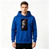 Men Anime Demon Slayer Rengoku Print Pullover Hoodie Casual Long Sleeve Streetwear Sweatshirt
