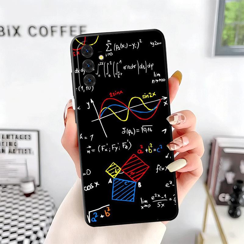 Physics Chemical Mathematics Soft Phone Case for Samsung A17 A37 A57 A16 A26 A36 A56 A15 A25 A35 A55 A14 A24 A34 A54 A13 A23 A33