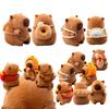 Cartoon Capybara Plush Toy Stuffed Animals Snack Backpack Baguette French Fries Doughnut Croissant Decor Birthday Gifts For Baby