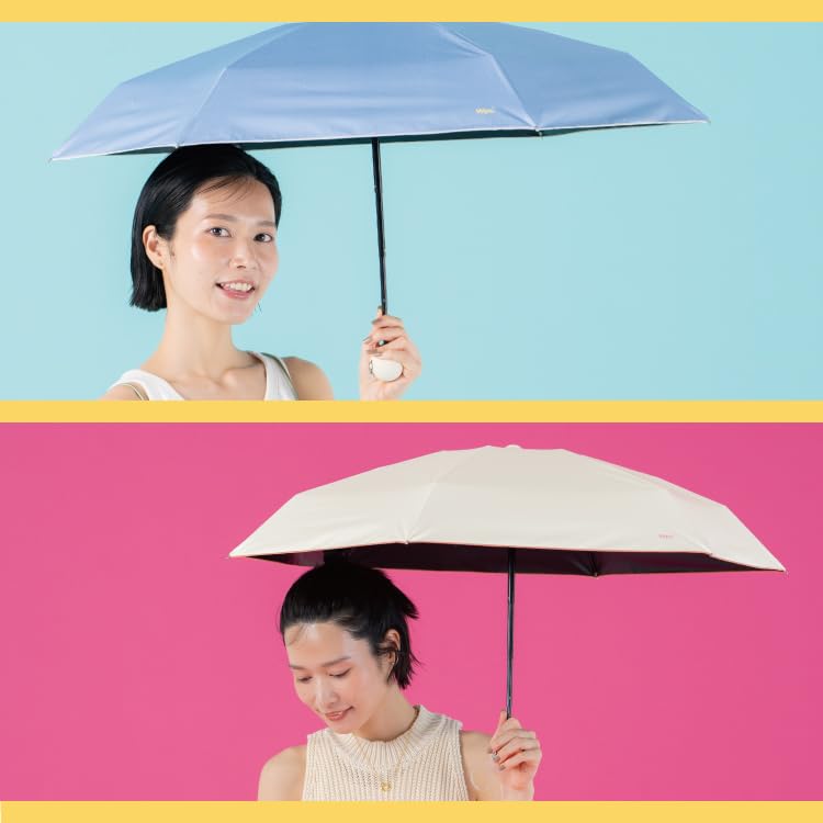 Sun Blackout Baby Blue Light UV Heat Rain or Folding Umbrella for and and Colorful for Product [2025] Wpc. Umbrella, Cologne, Mini, (100% Blocking,