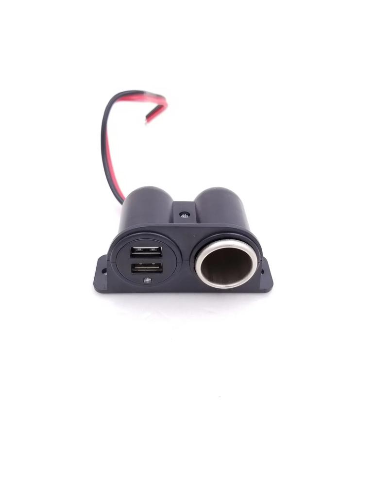 USB porty Zásuvka DC 5V 3.1A Duální USB Vestavěný Adaptér do auta Camper Zapalovač Více zástrček Zásuvka portu nabíječky cigaret Auto