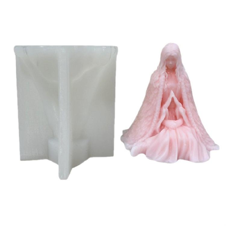 DIY Candle Silicone Mold Women Sculpture Aromatherapy Soap Resin Epoxy Mould for Art Crafts Making Jewelry Supplies