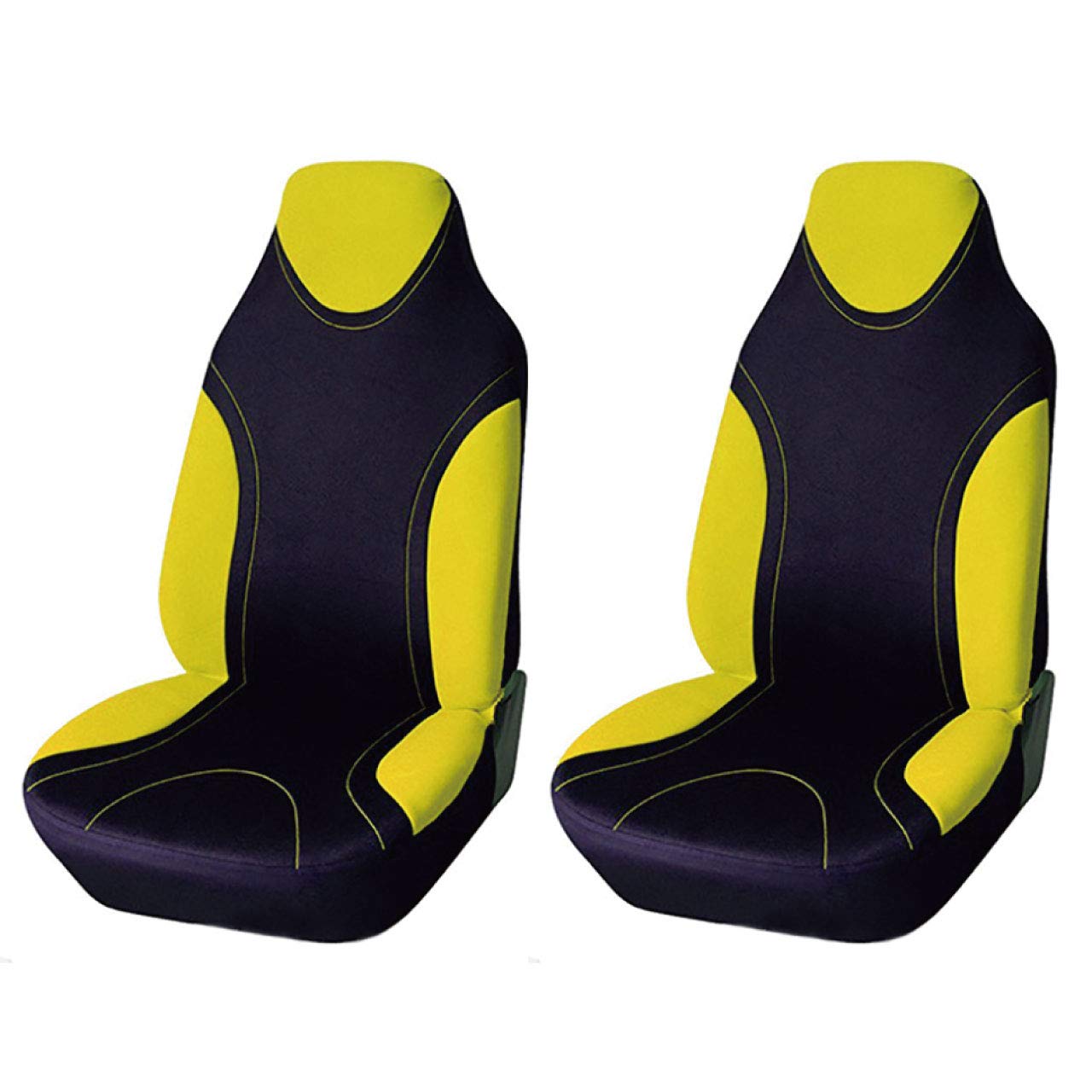 

DAIVARNING Car Seat Front Bucket Set for Kei and Standard Cars Covers, Seats, 2-Piece (Yellow)