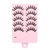 5 Pairs Flared Manga Lashes Wispy Faux Mink Lashes Hot Wet Eyelash  Eye Makeup