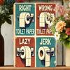 Funny Vintage Metal Tin Sign 8x12 Inch Novelty Wall Decor For Bathroom Bar Garage Farmhouse Man Cave Retro Plaque Home Decoration
