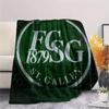 St. Gallen Voetbalclub Print Flanellen Deken, Hoge Kwaliteit Comfortabel voor Alle Seizoenen, Woondecoratie, Warmte en Comfort