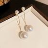 Silver Needle Zircon Star Flower Tassel Stud Earrings - Elegant and Fashionable Women's Accessory