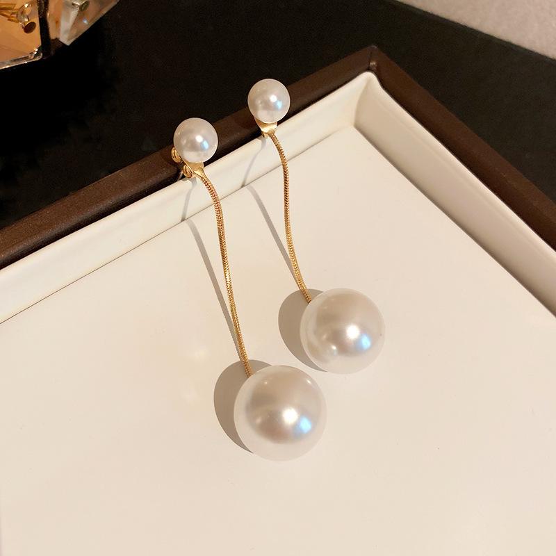 Silver Needle Zircon Star Flower Tassel Stud Earrings - Elegant and Fashionable Women's Accessory