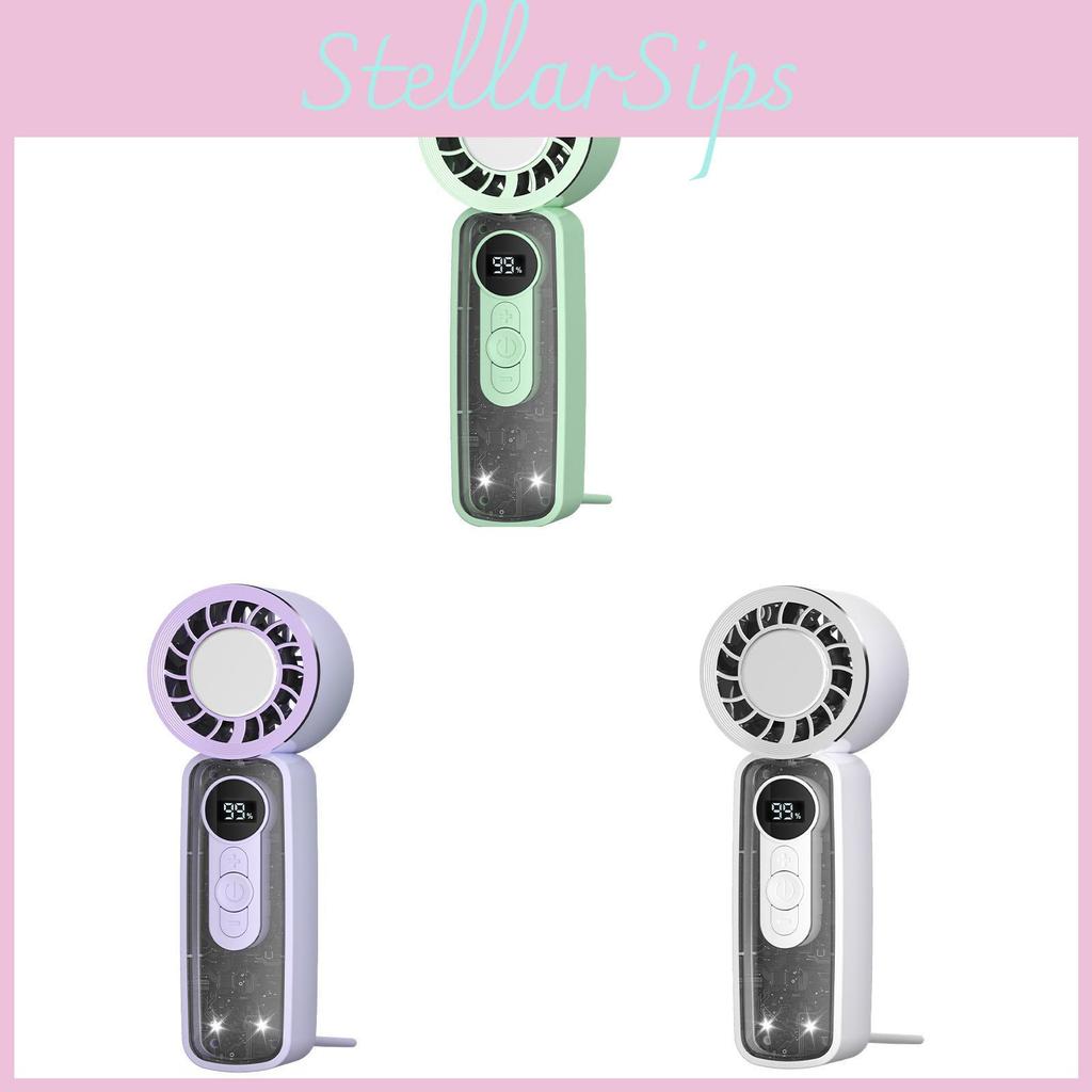 Portable Handheld Fan With Cooling Function And Usb Rechargeable For Travel And Outdoor Use