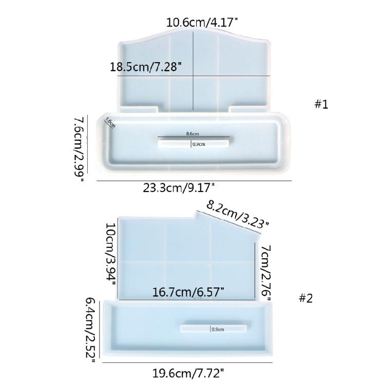 Photo Frame Resin Mold Trapezoid Silicone Epoxy Mold for Casting,Crystal Picture Frame Mold for DIY Crafts,Table Decor