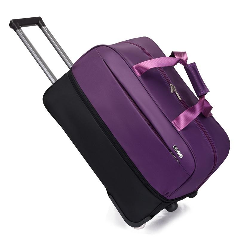 Oxford Cloth Rolling Travel Bag Large Capacity Expandable Trolley Bag Suitcase Carry On For Men Travel Bag