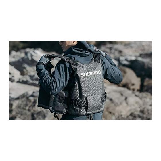 Used New [Shimano] Fishing Wear Fixed Floating Vest Rock Shore Vest VF-029U Black 0 Rock Shore Rock Sea Saltwater