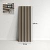 Galvanized Steel Panels, Set of 12, 129 x 45 cm, Brown