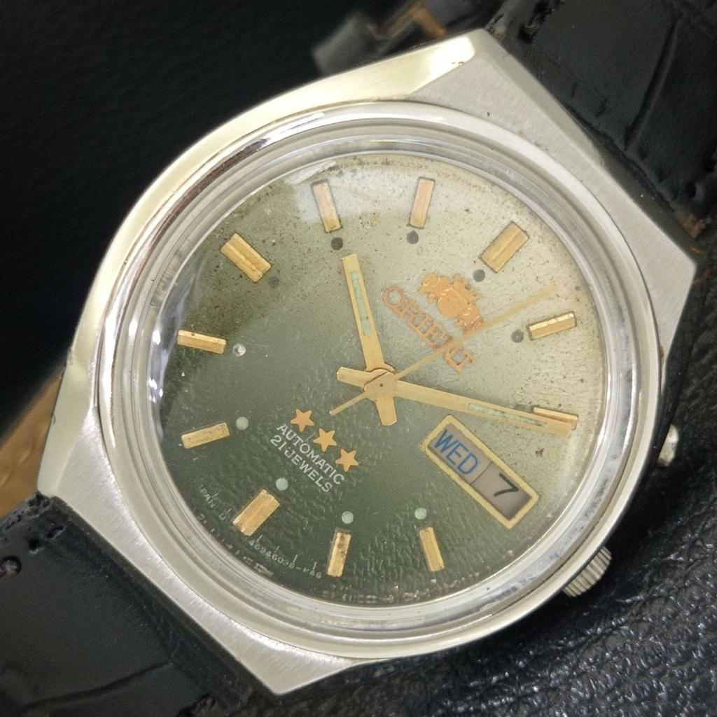 

AUTOMATIC VINTAGE ORIENT JAPAN 46941 MENS ORIGINAL DIAL WATCH a703383-1 R213b-a703383