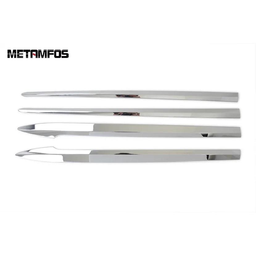 Accessories For Toyota Voxy Noah R80 2017 2018    Chrome Door Side Line Strip Body Skirt Molding Trim Car Styling