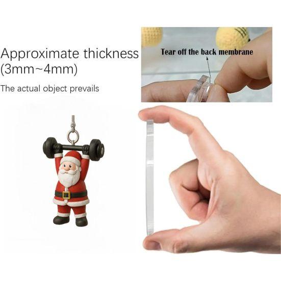 Gym Advent Calendar 2025 24 Days 2D Acrylic Fitness Gear Ornaments Christmas Countdown Calendar Gift