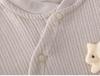 Newborn High-Waist Belly Protection Cotton Two-Piece Set for Boys and Girls - Autumn Home Wear Top and Bottoms