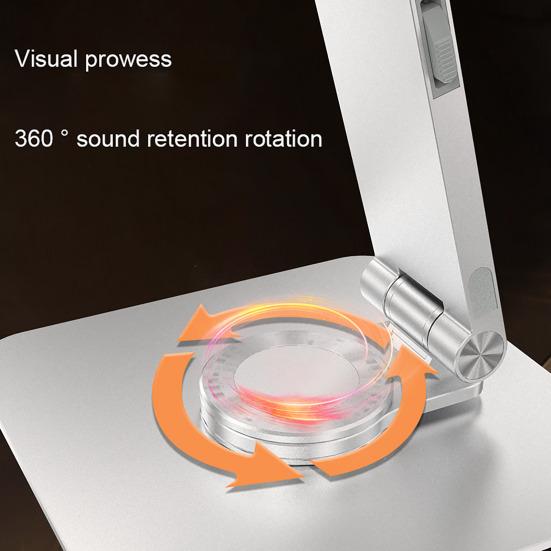 Multifunctional Lifting Laptop Stand 360-degree Rotatable Aluminum Alloy Bracket for Notebook Phone