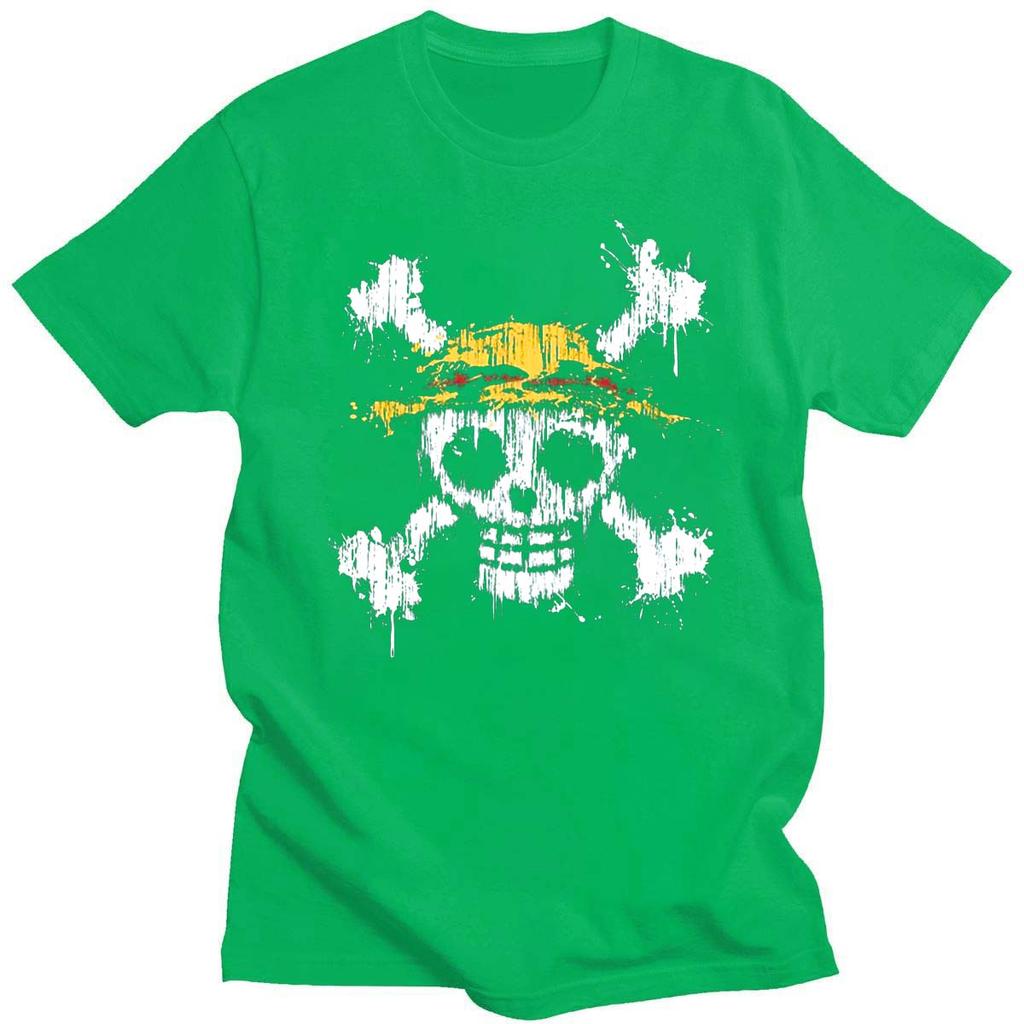 Anime One Piece Luffy Sanji Zoro Tony Chopper Summer Men T-shirt Harajuku Funny Tops Ullzang Cartoon 90s Streetwear Top Tees
