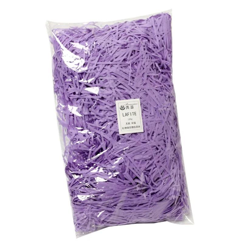 500g/1000g Färgglad Hackad Raffia Fyllning Krusat Papper Färgglad Fyllning för Födelsedagspresentlåda Fest Bröllop Juldekoration