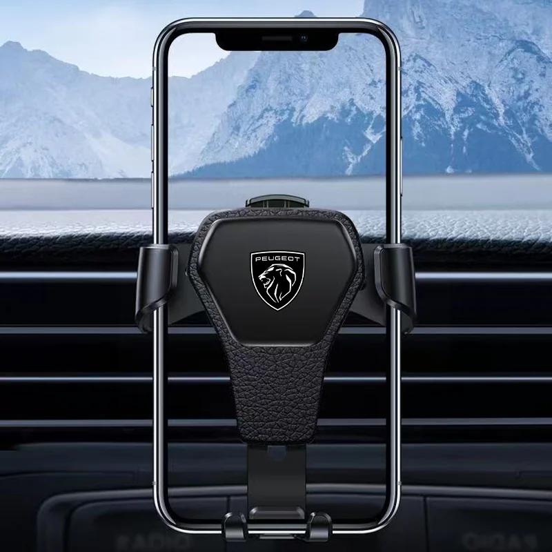 Gravity Auto Phone Holder Car Air Vent Clip Mount Support For Peugeot 408 4008 308 3008 Rifter 5008 508 2008 208 301 RCZ 407 108