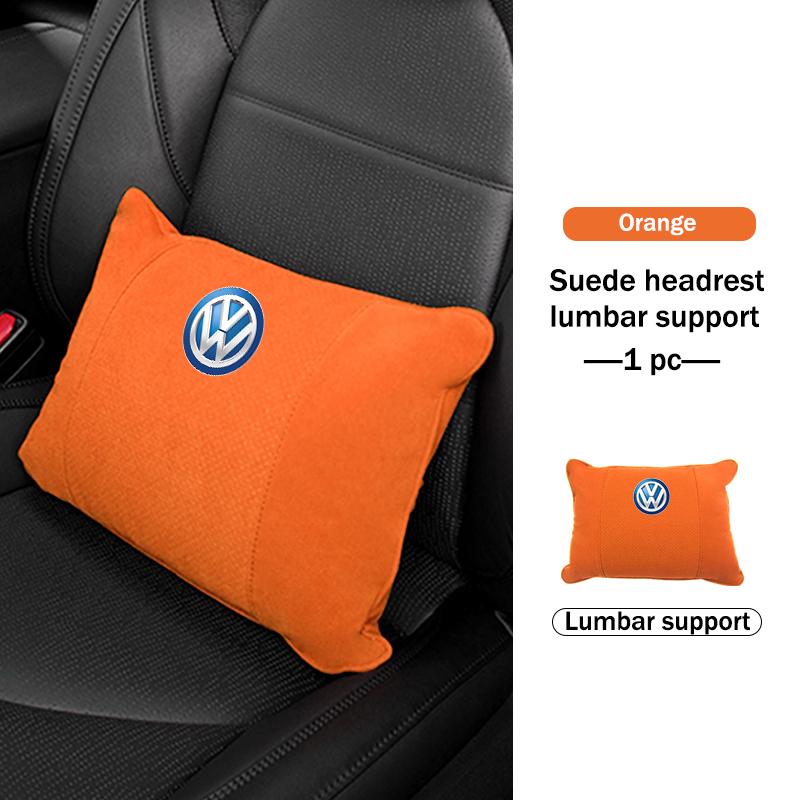 Hub Caps For Volkswagen VW Car Memory Foam Headrest Neck Pillow Protection Lumbar Support Scirocco Passat Polo B5 B6 B7 CC Tigua